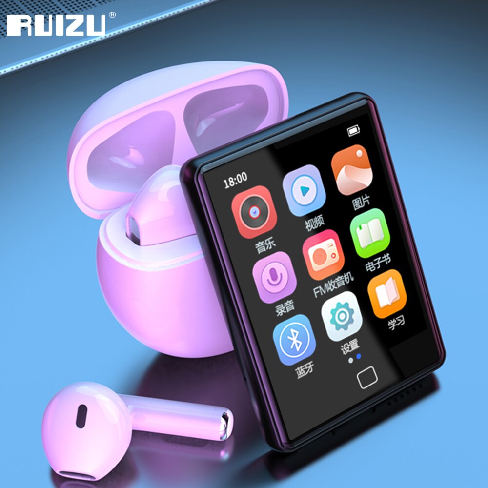 RUIZU M20 16G MP3 ÷̾  5.0 Ǯ ġ  Ŀ HiFi Ż ̴ ޴ ũ, FM   